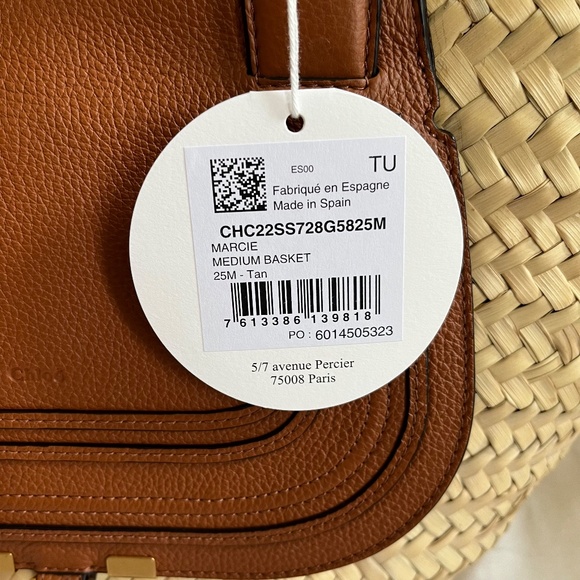 Chloe Marie Medium Raffia Basket Bag - Picture 2 of 8